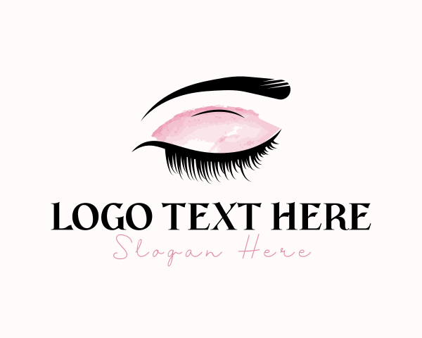 Feminine Makeup Eyelash logo