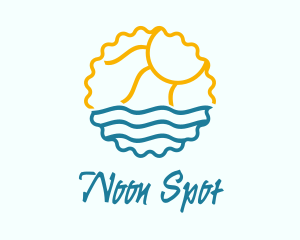 Sun Sea Summer Badge logo