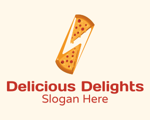 Cheesy Pizza Slice  Logo