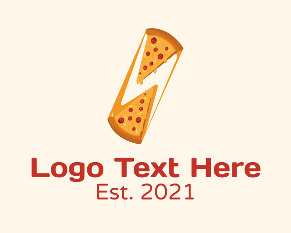 Pepperoni Pizza logo example 1