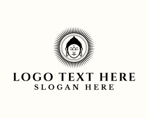 Buddha God Religion logo