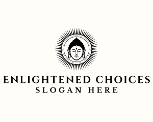 Buddha God Religion logo