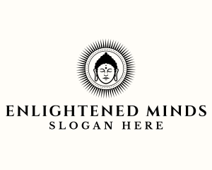 Buddha God Religion logo