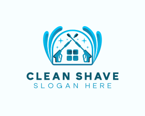 Pressure Splash Cleaning logo design