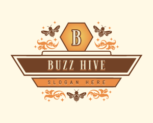 Honey Bee Apiary logo design