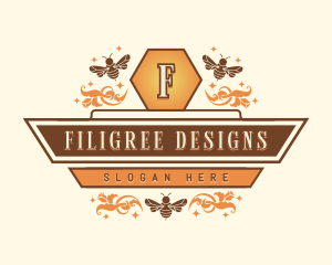 Honey Bee Apiary logo design