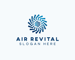 Ventilation HVAC Fan Cooling logo design