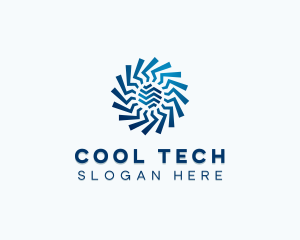 Ventilation HVAC Fan Cooling logo design