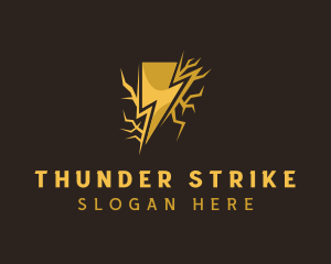 Thunder Bolt Electrician logo design