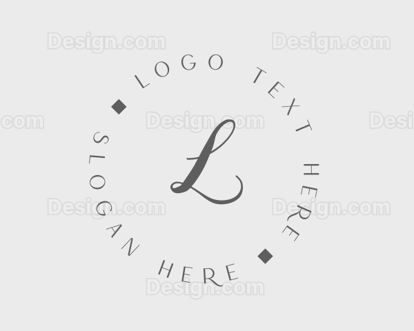 Elegant Cursive Fashion Logo