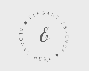 Elegant Cursive Fashion logo design