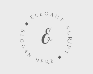 Elegant Cursive Fashion logo design