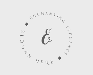 Elegant Cursive Fashion logo design