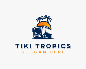 Tropical Travel Bus  logo design