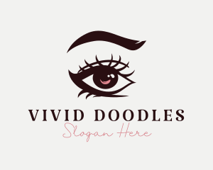 Eye Eyeliner Makeup logo design