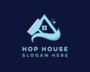 House Window Cleaner logo design