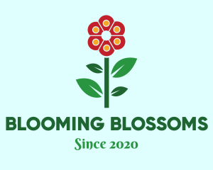 Flower Leaves Plant logo design