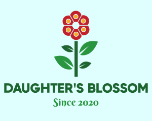 Flower Leaves Plant logo design