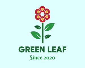 Flower Leaves Plant logo design