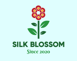 Flower Leaves Plant logo design