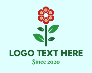 Flower Leaves Plant logo