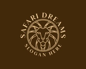 Lion Head Safari logo design