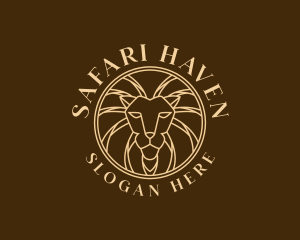 Lion Head Safari logo design