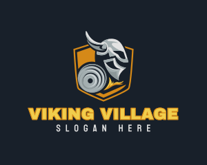 Viking Shield Fitness logo design