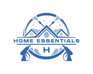 Home Power Cleaning Sanitation logo design