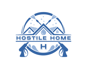 Home Power Cleaning Sanitation logo design