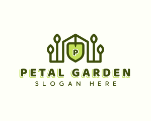 Landscaping Plant Shovel logo design