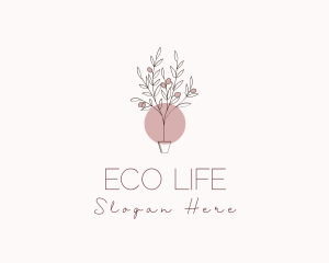 Potted Olive Plant logo design