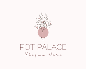 Potted Olive Plant logo