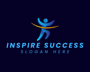 Person Leader Success logo design