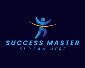 Person Leader Success logo design