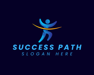 Person Leader Success logo design