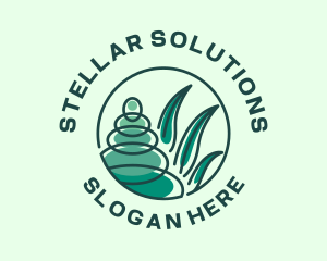 Rock Balancing Meditation logo design