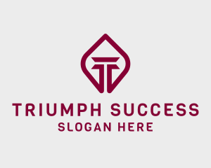 Pillar Firm Letter T logo design