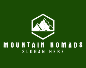 Outdoor Mountain Camp logo design