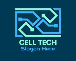 Blue Tech Cables logo design