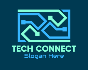 Blue Tech Cables logo design