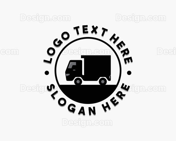 Logistics Delivery Truck Logo