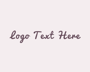 Feminine Cursive Beauty Logo