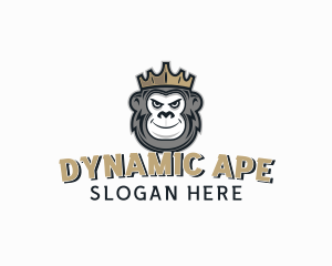 Monkey Ape Crown logo design