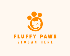 Cat Paw Veterinary logo design