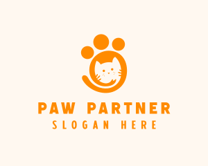 Cat Paw Veterinary logo design