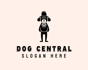 Dog Tuxedo Fashion Clothing logo design