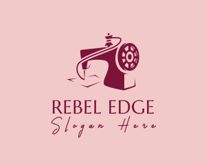 Pink Sewing Machine Logo