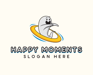 Scary Happy Ghost logo design