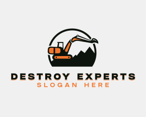 Excavation Industrial Construction logo design